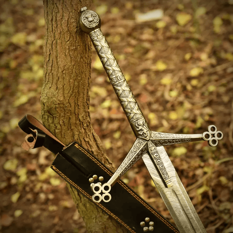 Handgeschmiedeter Damaszener Claymore | Einzigartiges Jubiläumsgeschenk für Männer