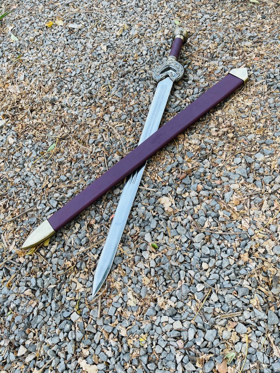 shop herugrim - sword of king théoden replica with mild leather sheath