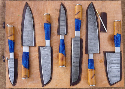 buy 7 piece artisan chef knife set from vikings mastery