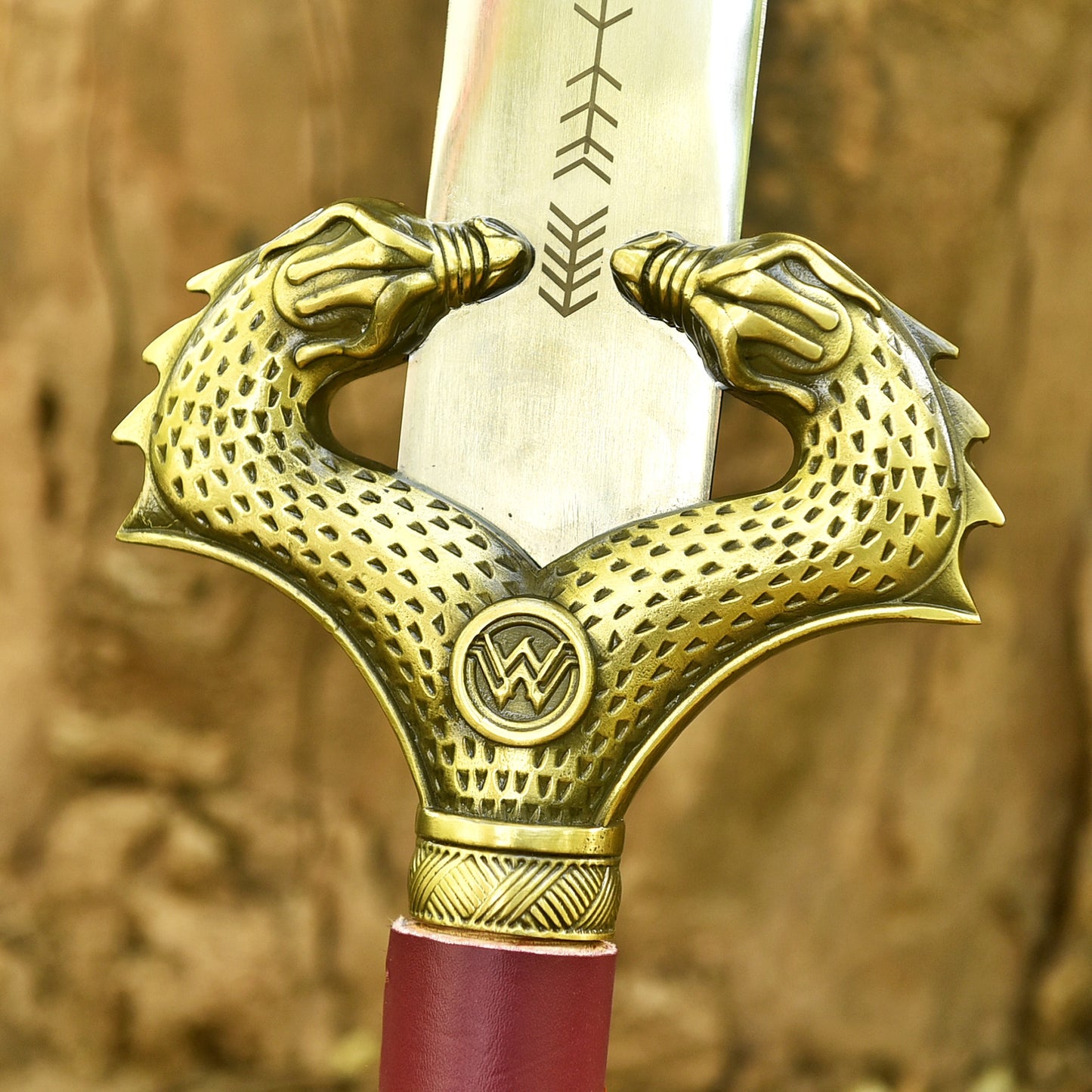 Fantasy Gift for Him – Personalized Dragon Guardian Viking Sword