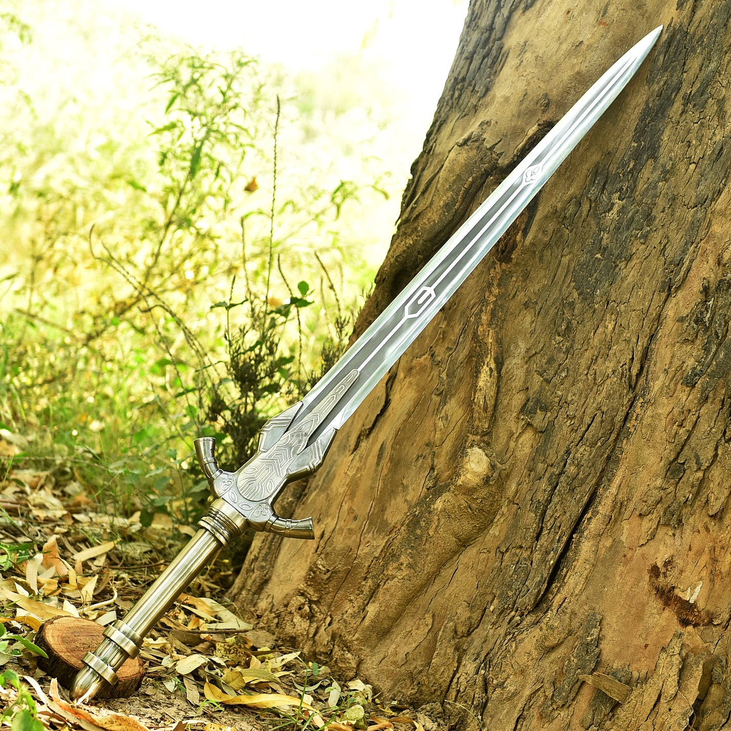 Premium gift for him personalized fantasy hero sword full look