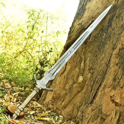 Premium gift for him personalized fantasy hero sword full look