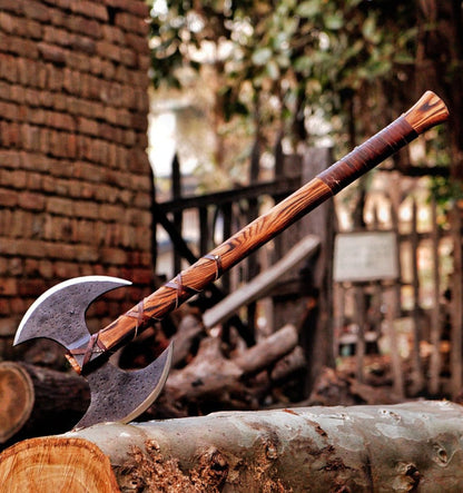 Personalized Frostblade Axe for him, crafted with a sturdy blade and customizable engravings, with an optional wooden box to complete the holiday gift.

