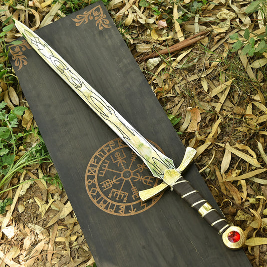 Luxury Gift for Him Personalized Royal Phoenix Sword with engraved Damascus steel 