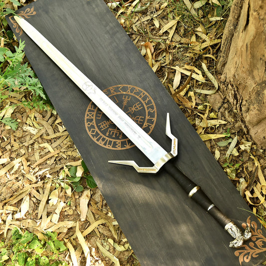Gift for Husband personalized Royal Guardian Sword with matching scabbard and premium wooden gift box