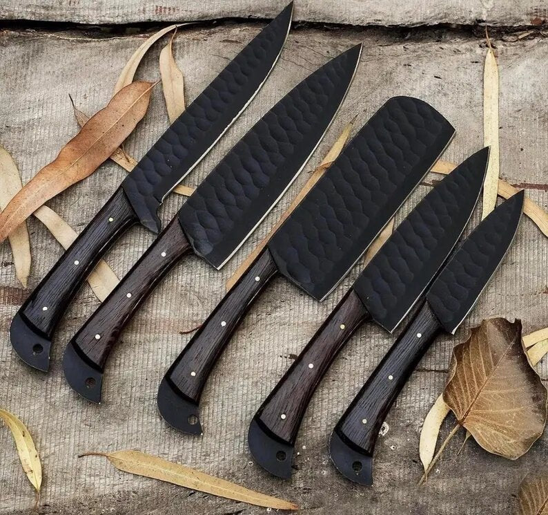 Chef Knife Set with Wenge Wood Handle-Engagement Gifts For Him
