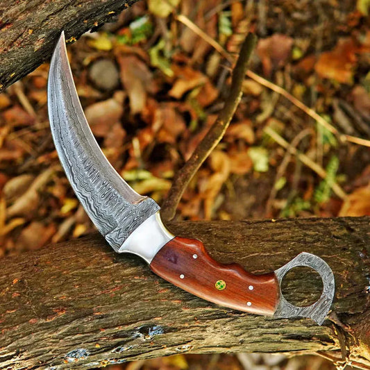 Karambit Tool with Rosewood Handle - Firefighter Gifts for Him