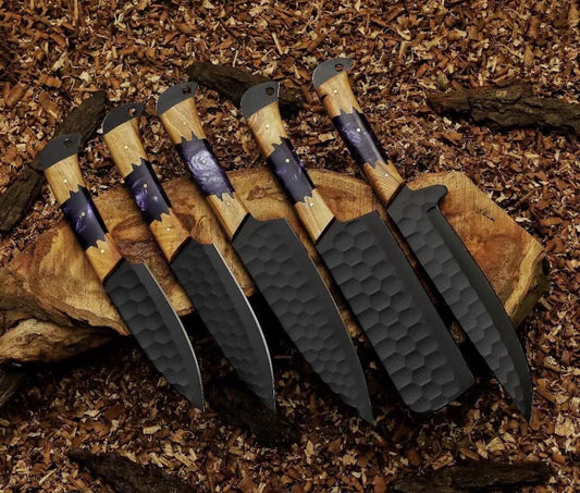 Chef Collectible Tool Set with Purple Resin -Gifts For Dad