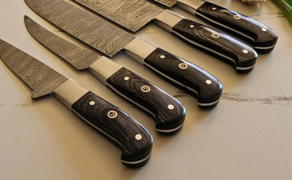 5-Piece Damascus Kitchen Utility ToolCollection – Luxury Gift for Men