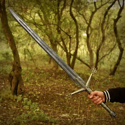 Hand-Forged Damascus Claymore-Wedding Party Heritage Collection