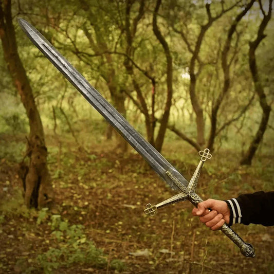 Hand-Forged Damascus Claymore-Wedding Party Heritage Collection