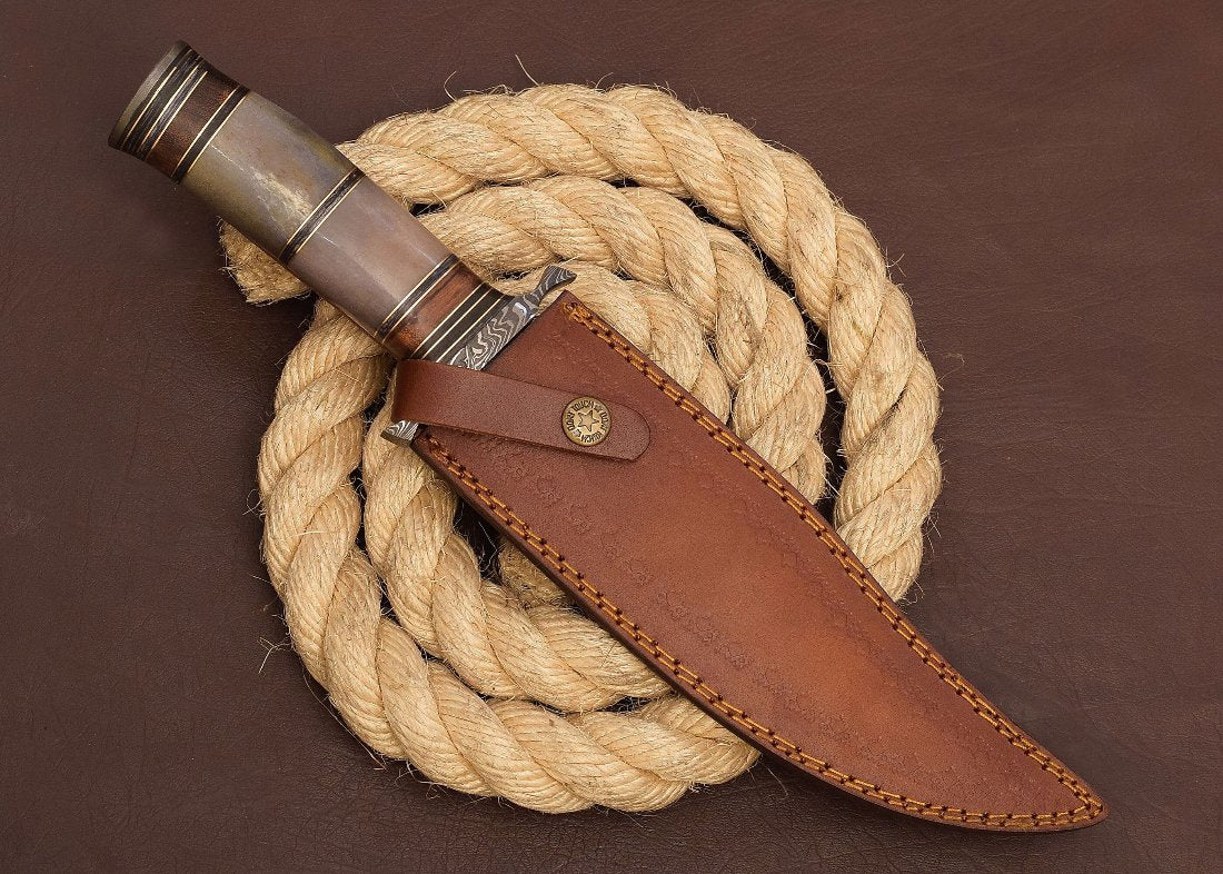 buy personalized best man hunting knife with sharpener and custom engraving