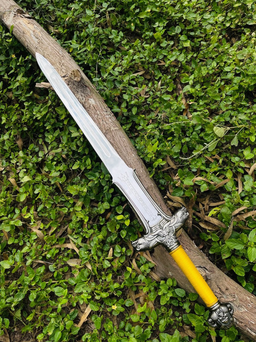 buy personalized groomsmen sword for best man with leather sheath
