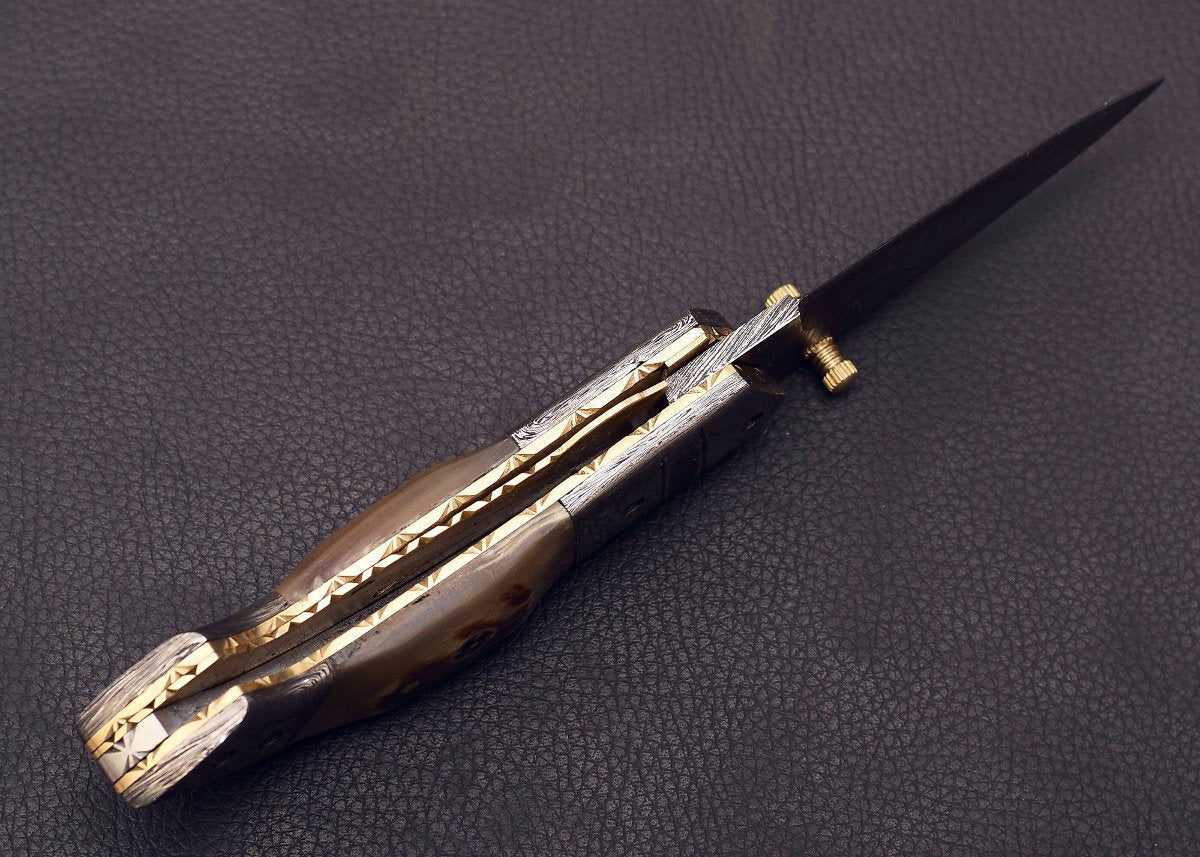 buy personalized retirement knife for retiree with leather sheath