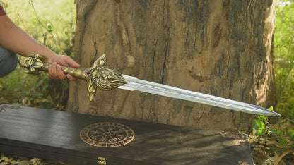 Lion Sword Replica – Ornate Fantasy Sword & Unique Gift for Men