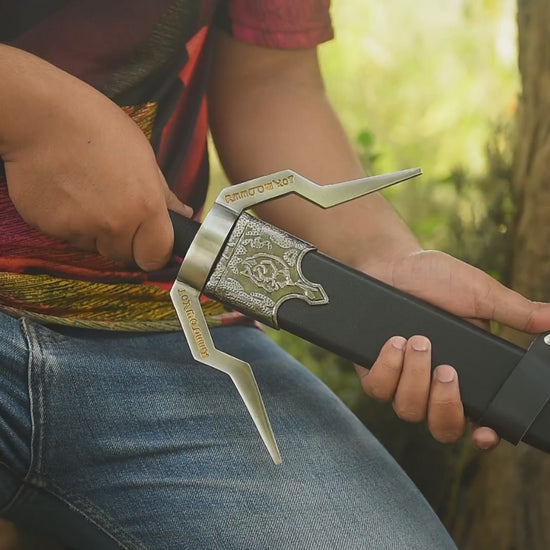 Gift for Husband personalized Royal Guardian Sword with matching scabbard and premium wooden gift box