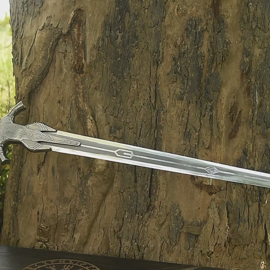 Premium gift for him personalized fantasy hero sword 