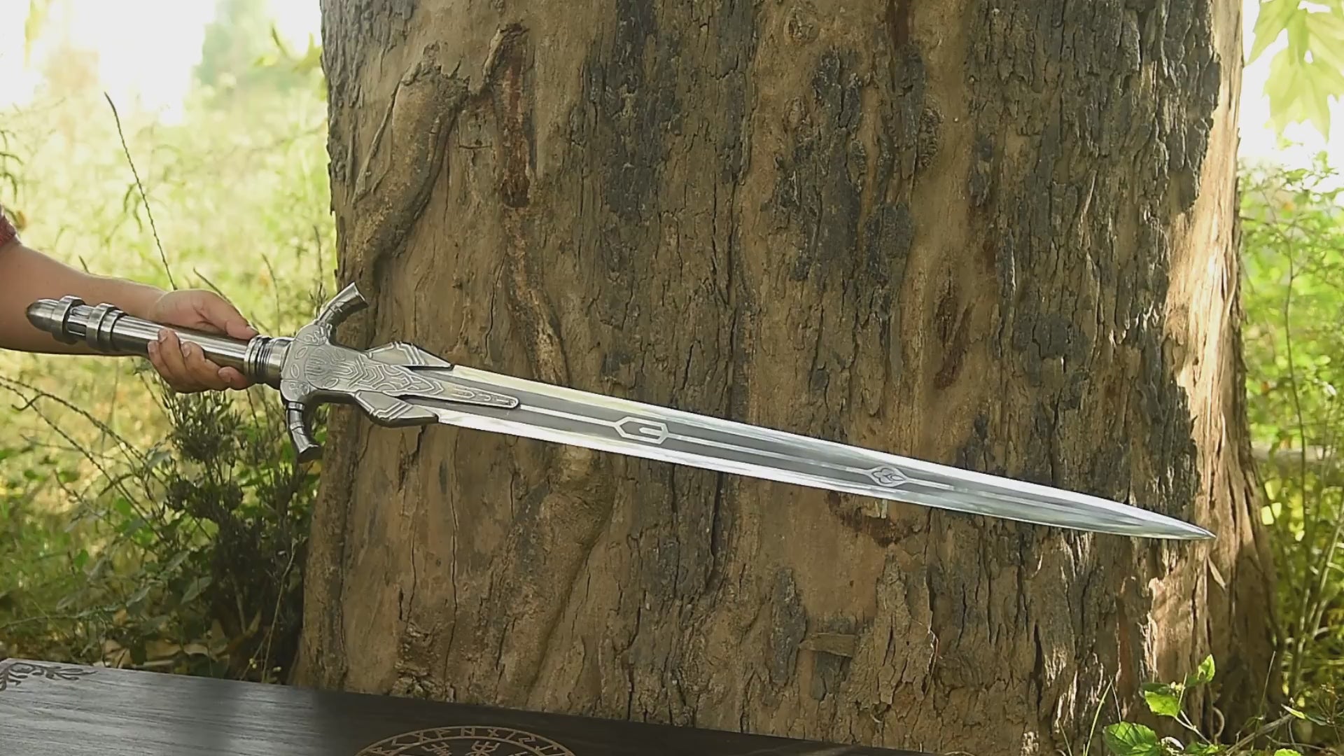 Premium gift for him personalized fantasy hero sword 