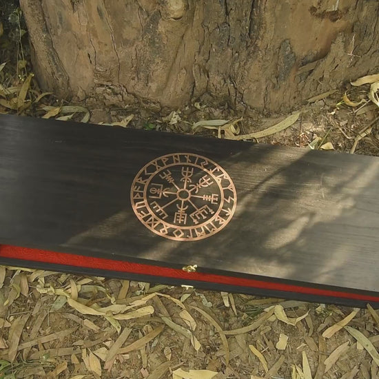 Gift for Husband Personalized King's Honor Sword with leather scabbard and premium wooden gift box