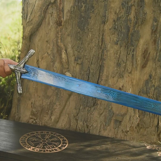 Luxury Gift for Him Personalized Azure Sword  video