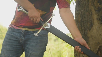 Unique Gift for Him – Personalized Silver Crown Sword