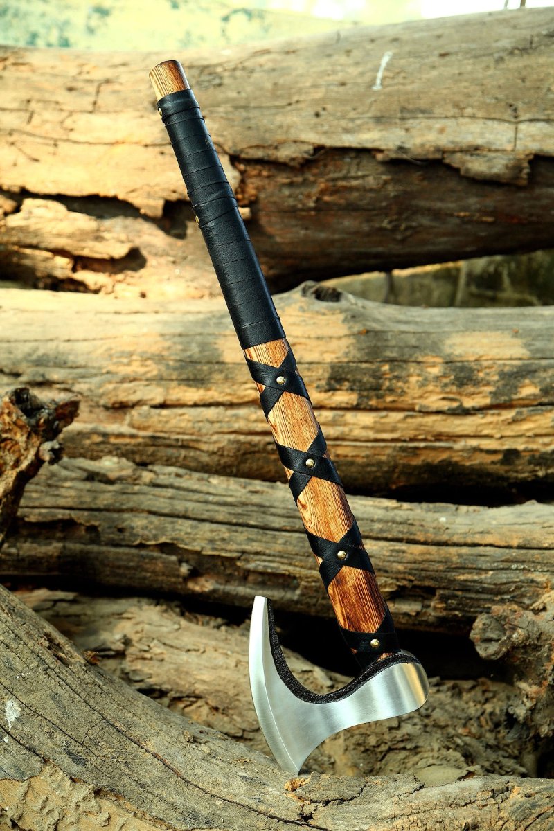 buy retirement gift axe with personalized engraving and sheath