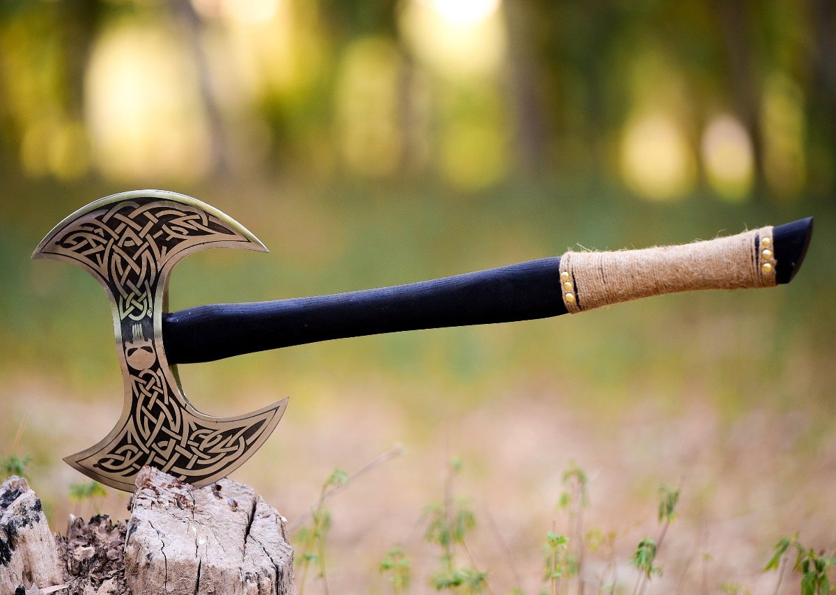 buy double headed viking axe now