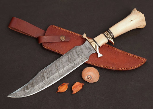 gift hunting camel bone knife to your loved one with their custom name making this knife truly unique