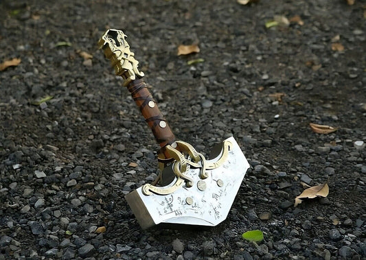 Hand Forged God Of War Ragnarok jotnar Collector Mjolnir Hammer