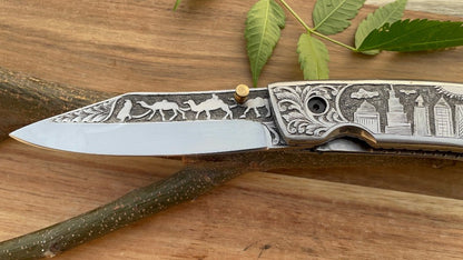 shop silver hunt folding knife and gift to your loved ones